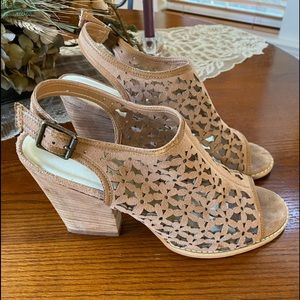 Tan Suede Leather Sandal 9